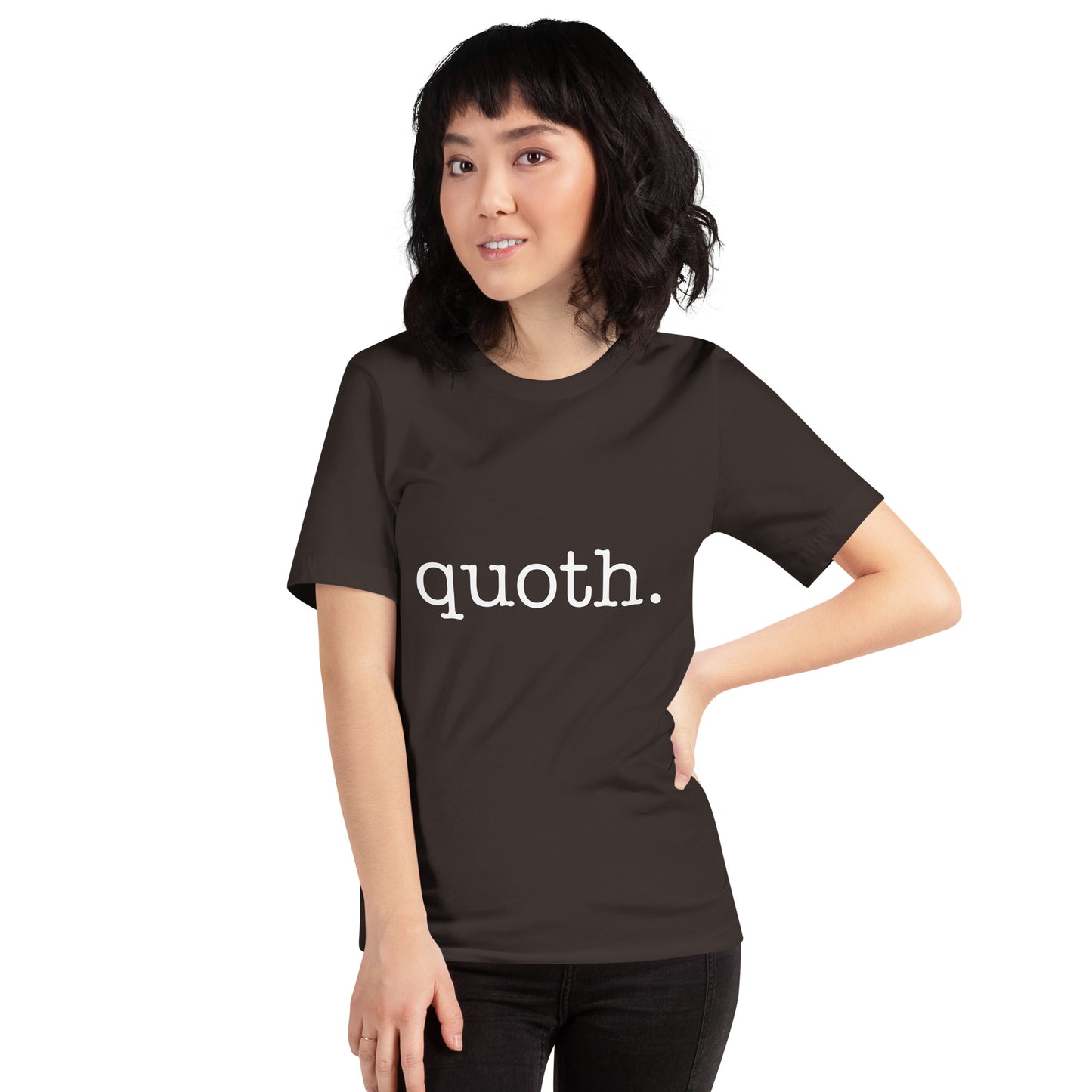 quoth. Tee - White Text