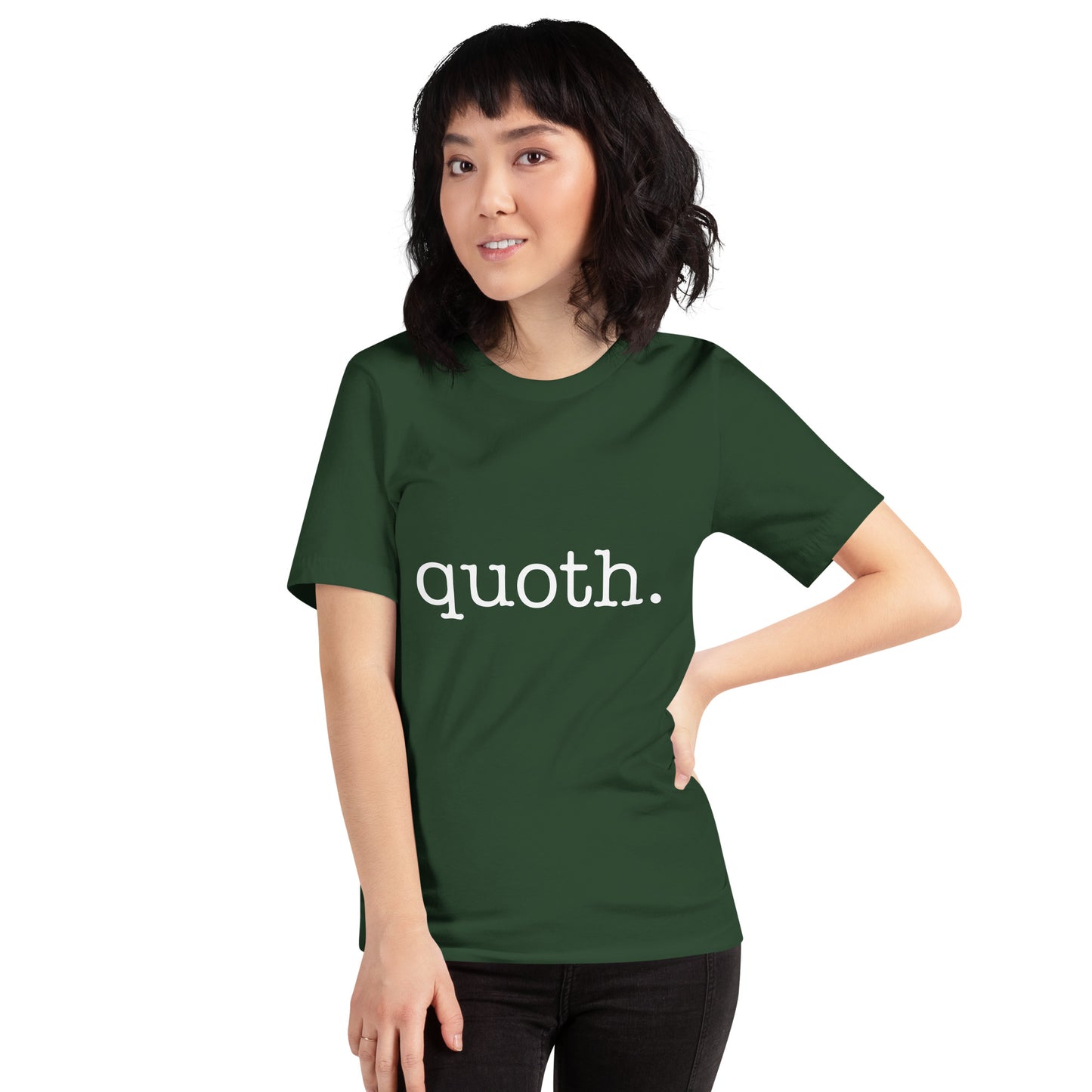 quoth. Tee - White Text