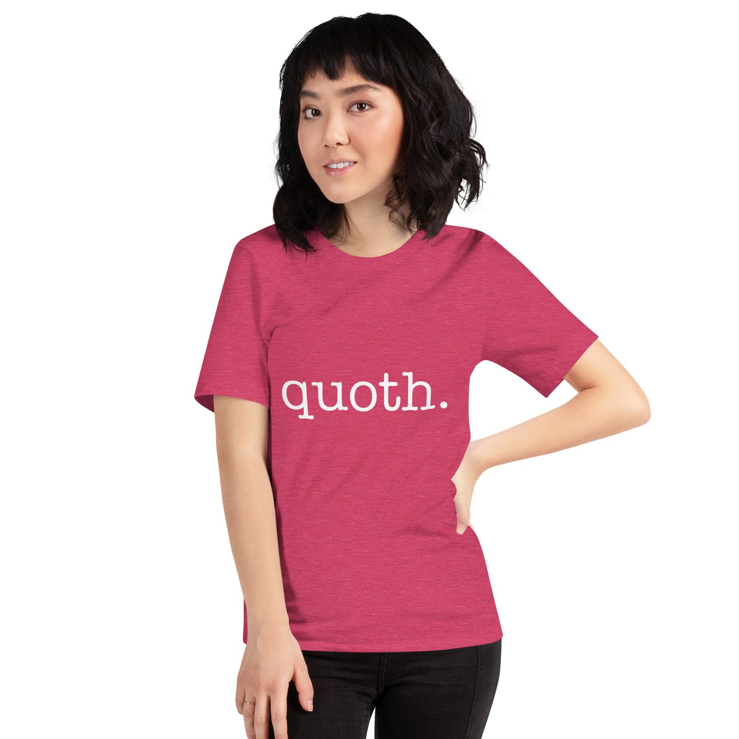 quoth. Tee - White Text