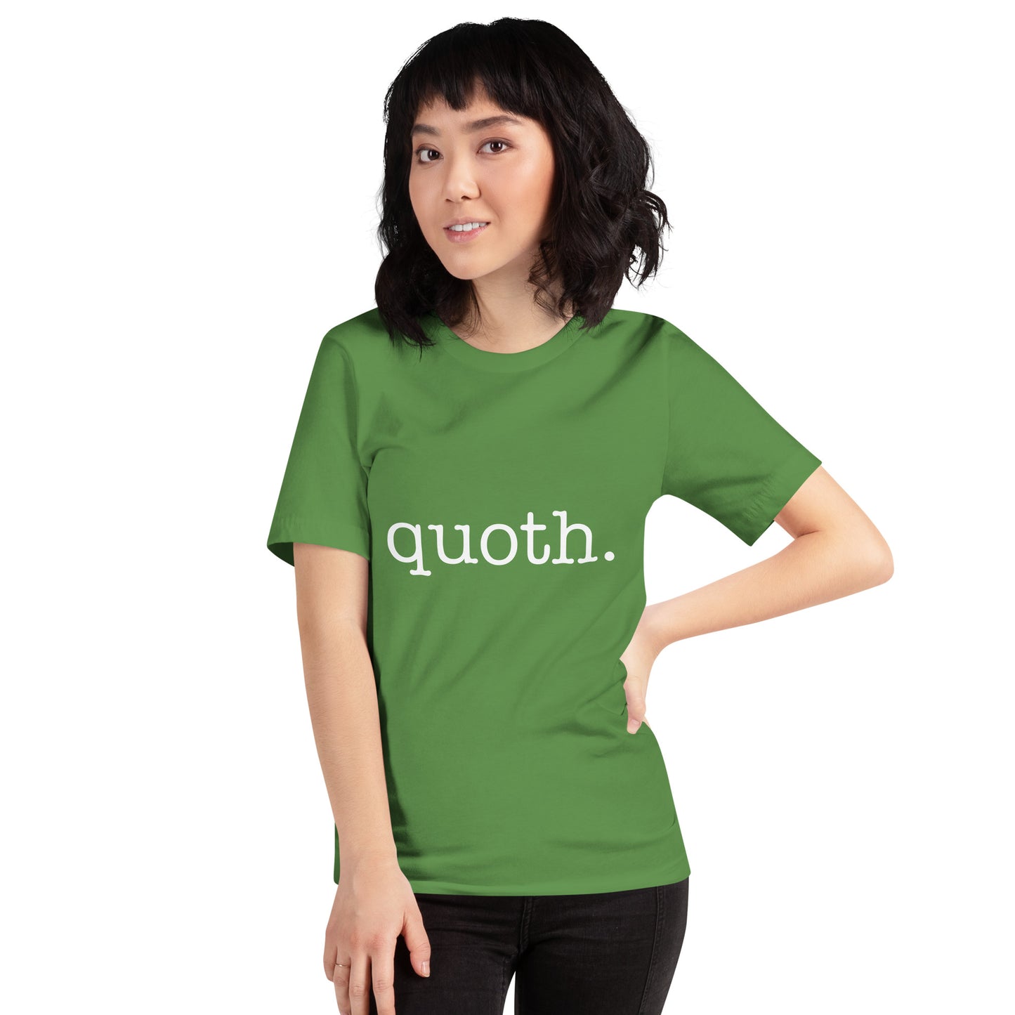 quoth. Tee - White Text