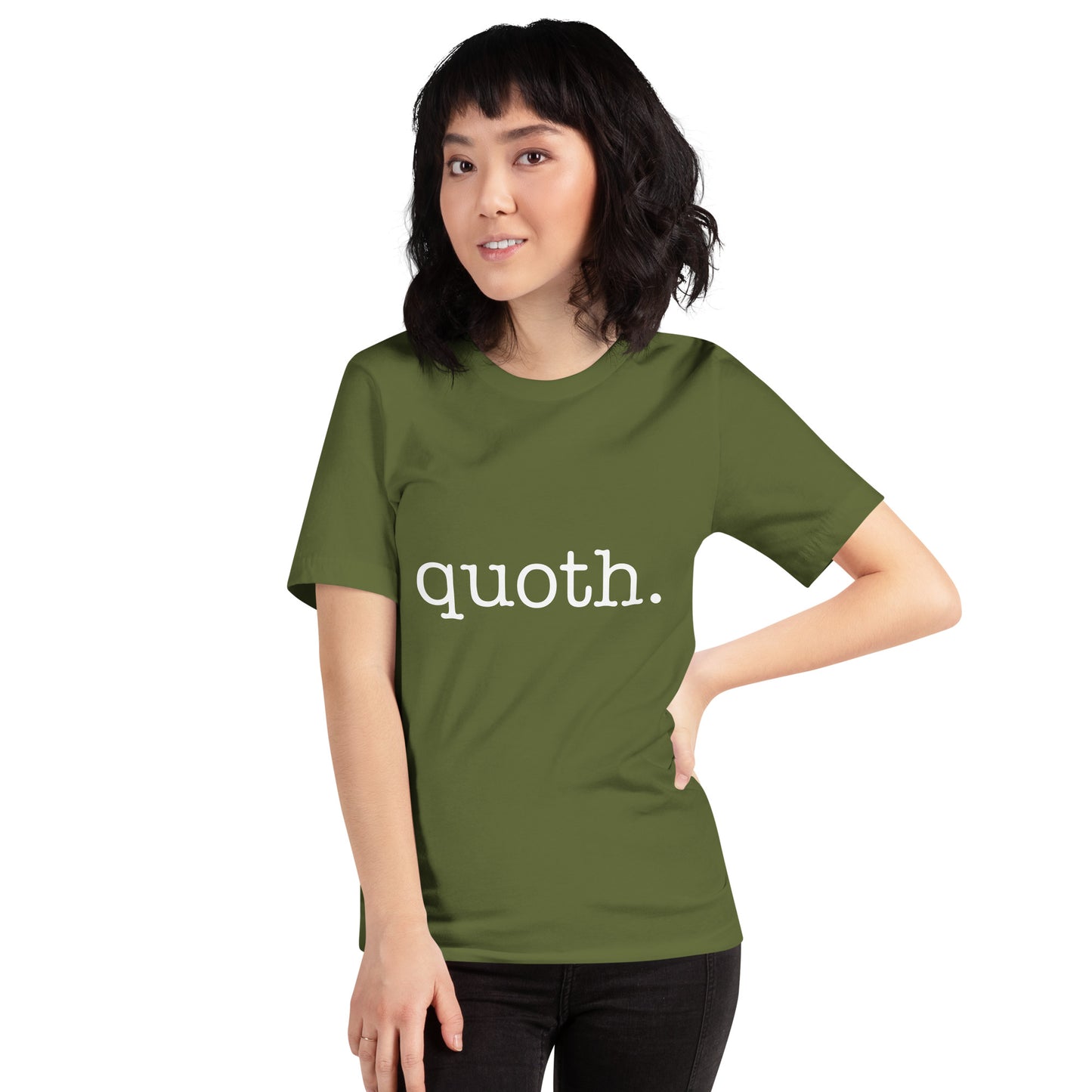 quoth. Tee - White Text