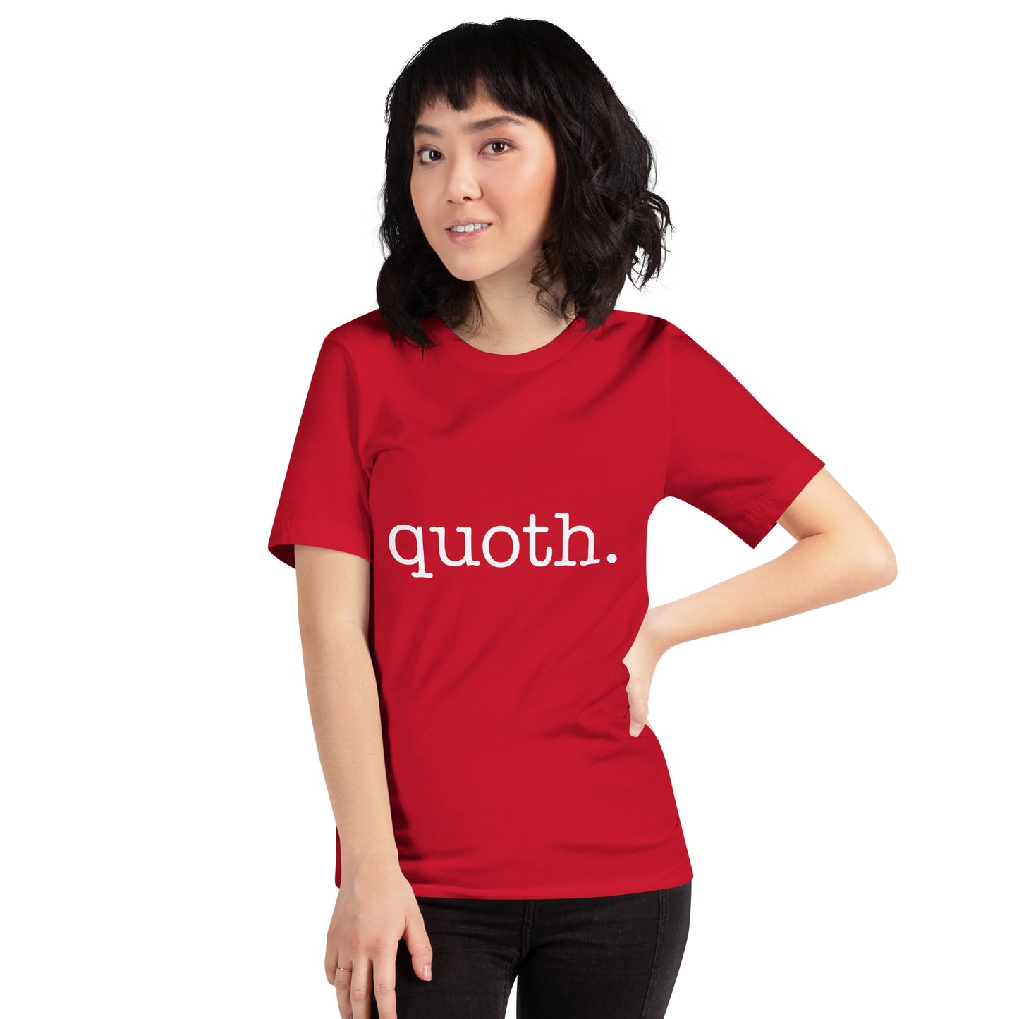 quoth. Tee - White Text