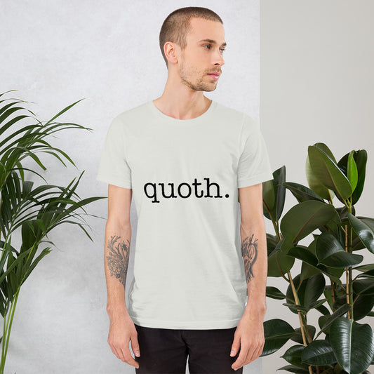 quoth. Tee - Black Text